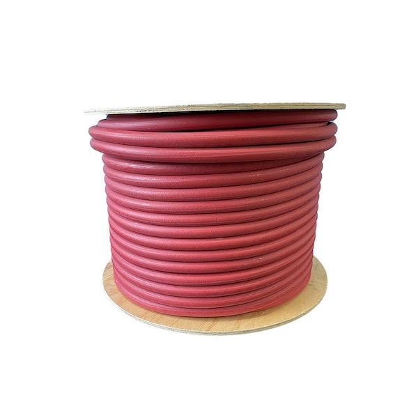 Industrial Choice 3/8 x 700 Ft Reel EPDM Air-Water-Light Chemical 200PSI Hose Red ICH-ER3/8-200RD-700reel-1pc - main